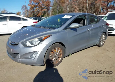 2015 Hyundai Elantra Se из США, поврежденный, VIN 5NPDH4AE8FH640996